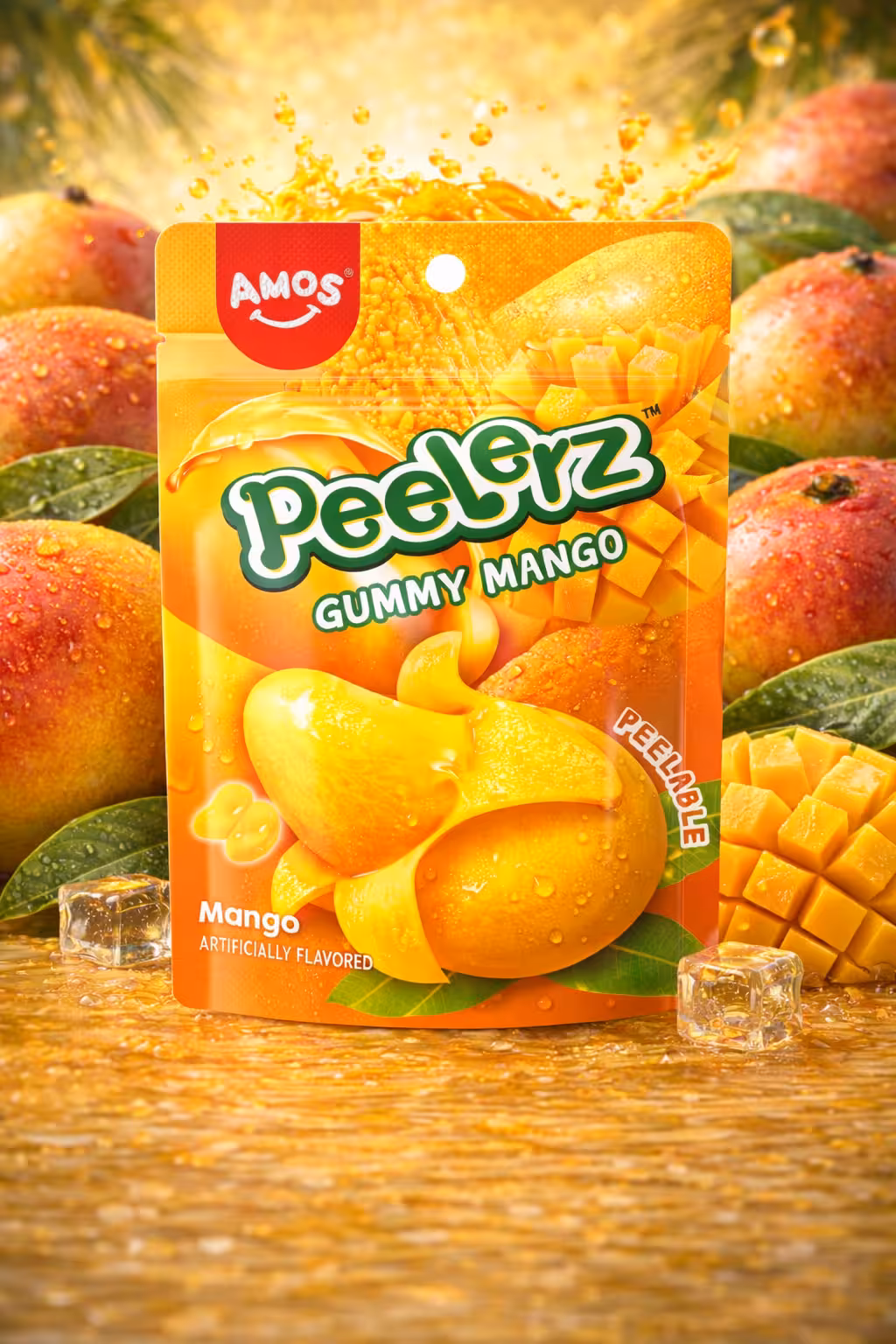 Amos - Gummy Mango Peelerz - 65g